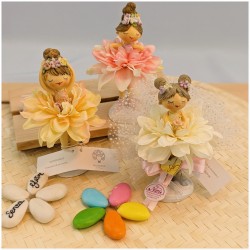 Bomboniere Ballerine con gonnelino di fiori