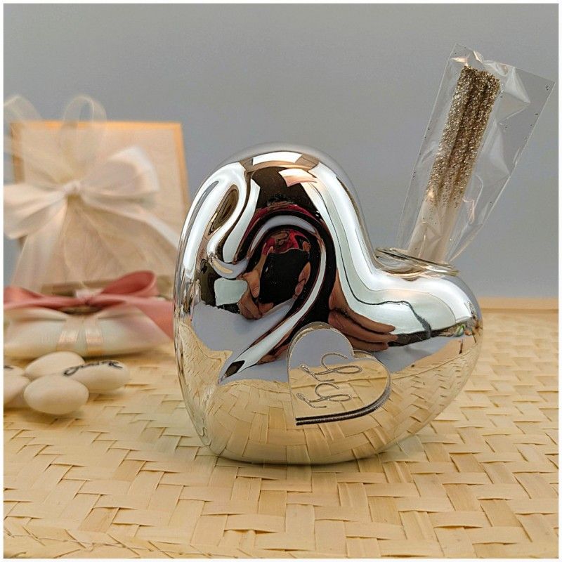 Cuore profumatore Nozze d'argento