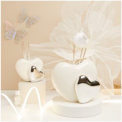 Profumatore Claraluna Cuore argento