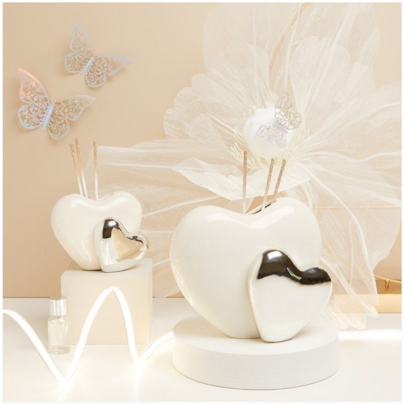 Profumatore Claraluna Cuore argento