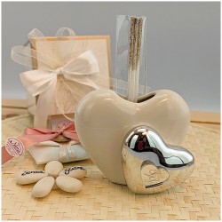 Profumatore Claraluna Cuore nozze d'argento