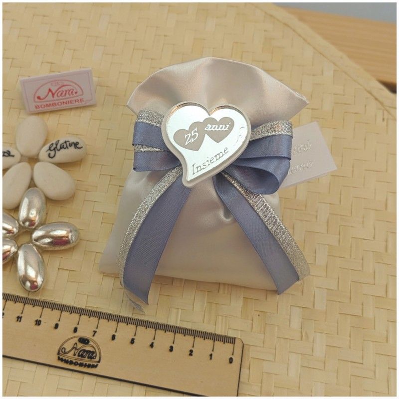 Bomboniera nozze d'argento