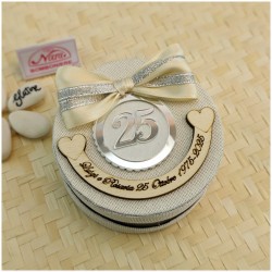 Scatolina Bomboniera Nozze d'argento