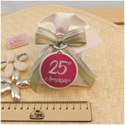 Portachiavi Bomboniera a forma di 25