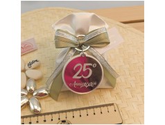 Portachiavi Bomboniera a forma di 25