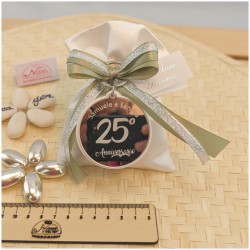 Portachiavi Bomboniera a forma di 25