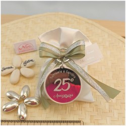 Portachiavi Bomboniera a forma di 25