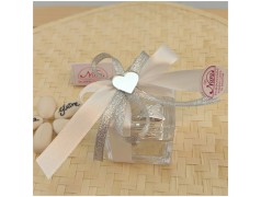 Scatolina in vetro Bomboniere nozze d'argento