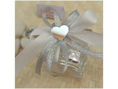 Scatolina in vetro Bomboniere nozze d'argento