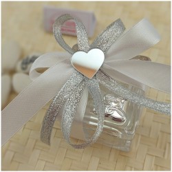 Scatolina in vetro Bomboniere nozze d'argento