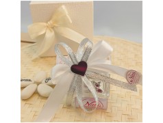 Scatolina in vetro Bomboniere nozze d'argento