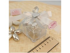 Scatolina in vetro Bomboniere nozze d'argento