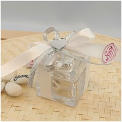 Scatolina in vetro Bomboniere nozze d'argento