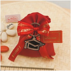 Bomboniere Laurea Economia cappello portachiavi