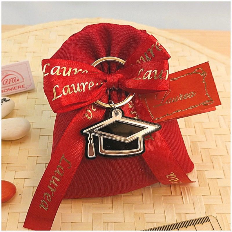 Bomboniere Laurea Economia cappello portachiavi