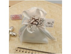 Sacchettino Bomboniera Nozze argento economico