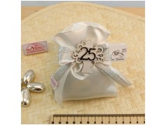 Sacchettino Bomboniera Nozze argento economico