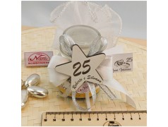 Candeline Profumate Bomboniere nozze d'argento