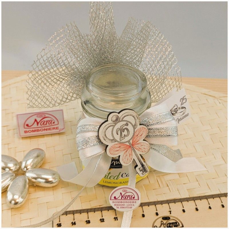 Candele Profumate Bomboniere 25 anniversario