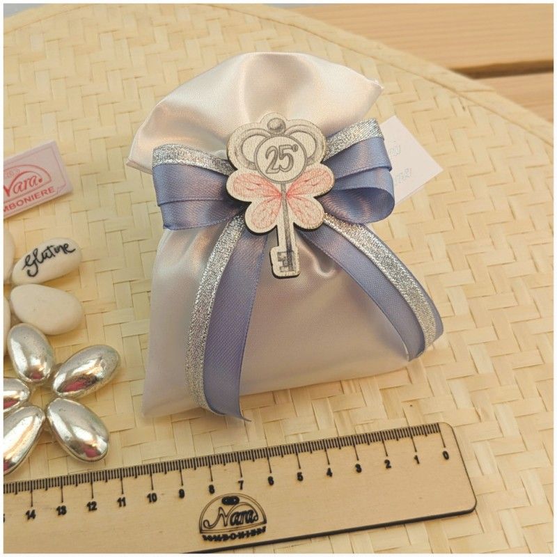 Bomboniere Chiave nozze d'argento