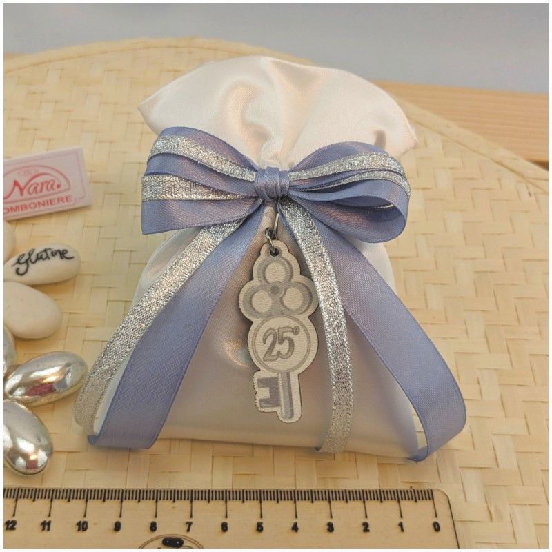 Chiave Bomboniere nozze d'argento