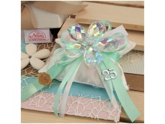 Bomboniere 25 Anniversario in cristallo