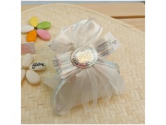 Bomboniera nozze di diamante 60 Anni di Matrimonio Sacchetto placchetta in bilaminato