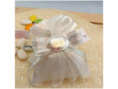 Bomboniera nozze di diamante 60 Anni di Matrimonio Sacchetto placchetta in bilaminato