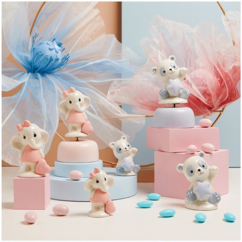 Elefantino e Panda Bomboniera