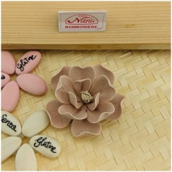 Bomboniere in Capodimonte fiore rosa