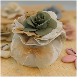 Rosa in porcellana Bomboniere Italiane