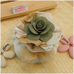 Rosa in porcellana Bomboniere Italiane