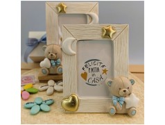 Portafoto Bomboniera Orso azzurro