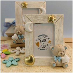 Portafoto Bomboniera Orso azzurro