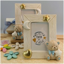 Portafoto Bomboniera Orso azzurro