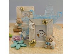 Portafoto Bomboniera Orso azzurro