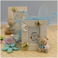 Portafoto Bomboniera Orso azzurro