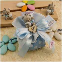 Orsetto azzurro portachiavi