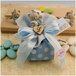 Orsetto azzurro portachiavi