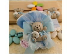 Bomboniere da Battesimo orsetto azzurro