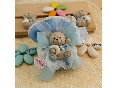 Bomboniere da Battesimo orsetto azzurro