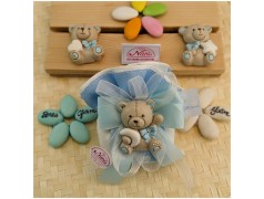 Bomboniere da Battesimo orsetto azzurro
