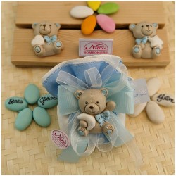 Bomboniere da Battesimo orsetto azzurro