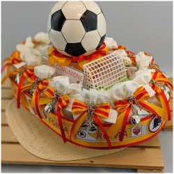 Bomboniera Calcio della Roma con portachiavi