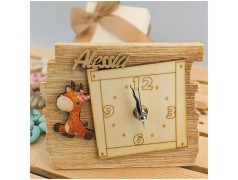 Bomboniera Giraffa animali della giungla orologio