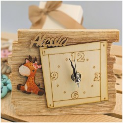 Bomboniera Giraffa animali della giungla orologio