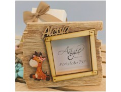 Bomboniera Giraffa animali della giungla portafoto