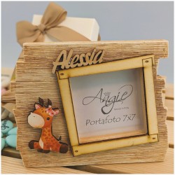 Bomboniera Giraffa animali della giungla portafoto