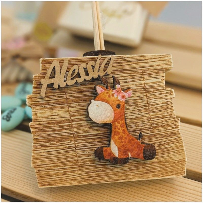 Bomboniera Giraffa animali della giungla profumatore