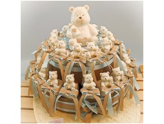 Torta di Bomboniere con orsi in porcellana